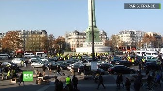 Des Gilets Jaunes Ont Bloqué La Place De La Bastille Le