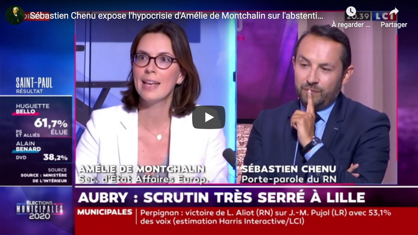 Sébastien Chenu expose l’hypocrisie d’Amélie de Montchalin sur l’abstention (VIDÉO)