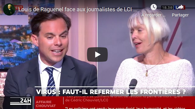 Louis de Raguenel face aux journalistes de LCI sur la question des frontières (VIDÉO)