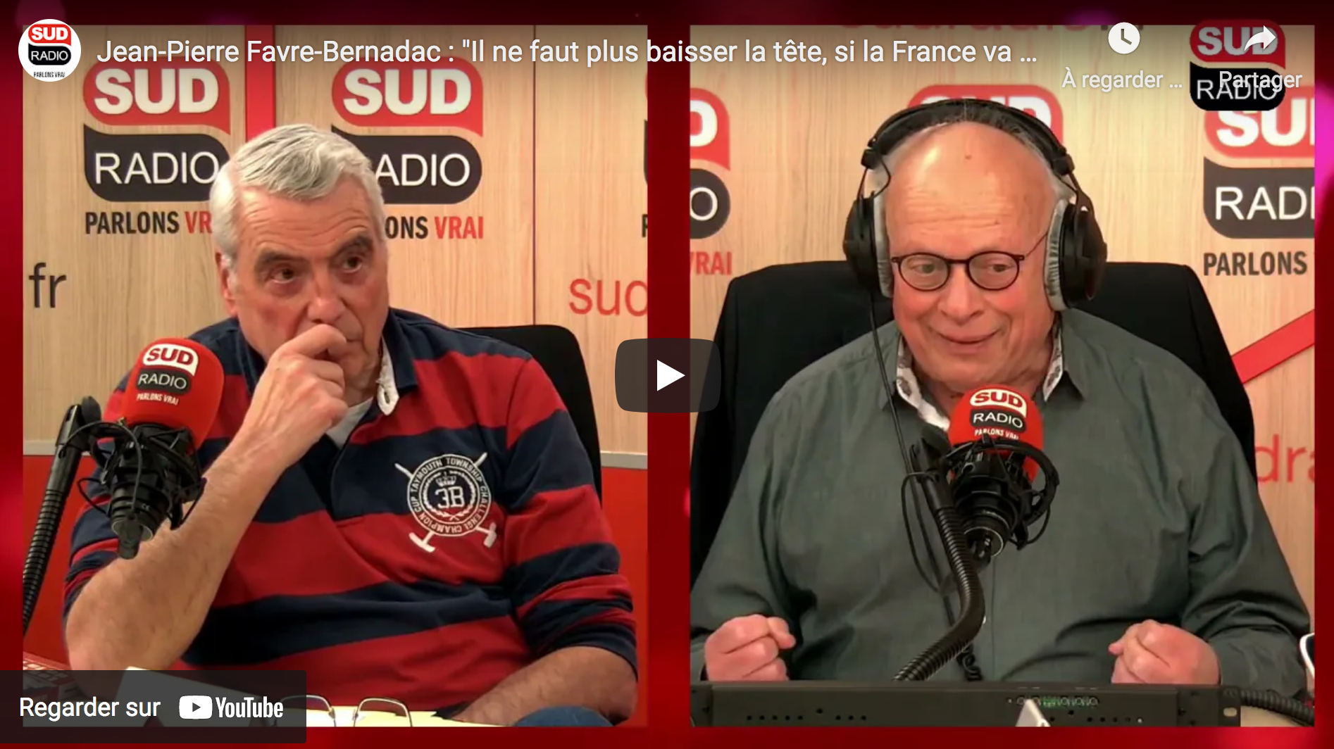 Jean-Pierre Favre-Bernadac : “Il ne faut plus baisser la tête, si la France va mal, il faut le dire” (VIDÉO)