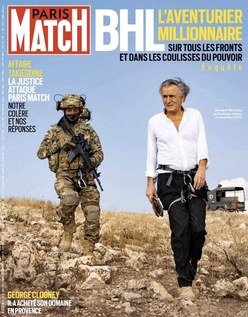 “Paris Match” se ridiculise en servant la soupe à “BHL, l’aventurier millionnaire sur tous les fronts et dans les coulisses du pouvoir”