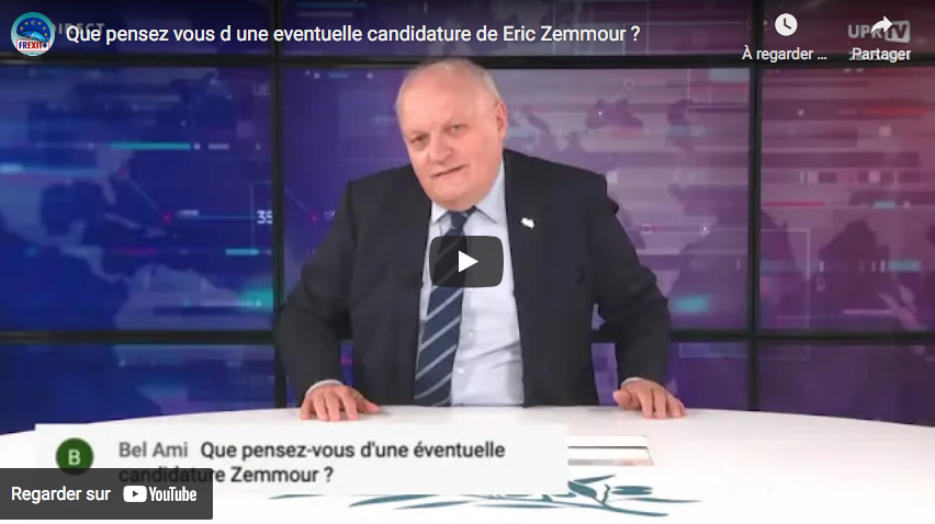 François Asselineau donne son avis sur une candidature d’Éric Zemmour (VIDÉO)