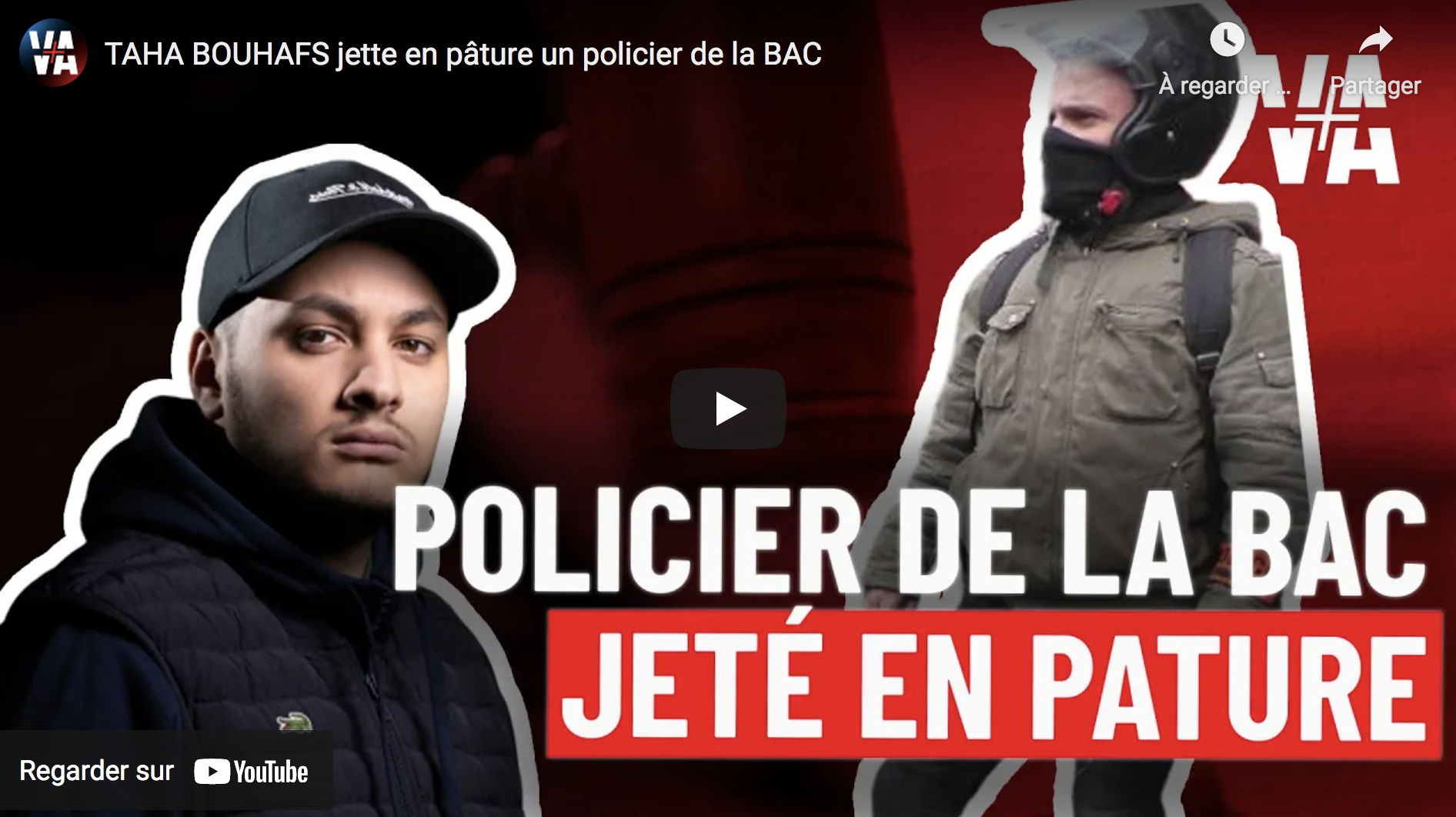 L’extrémiste de gauche Taha Bouhafs jette en pâture un policier de la BAC (VIDÉO)