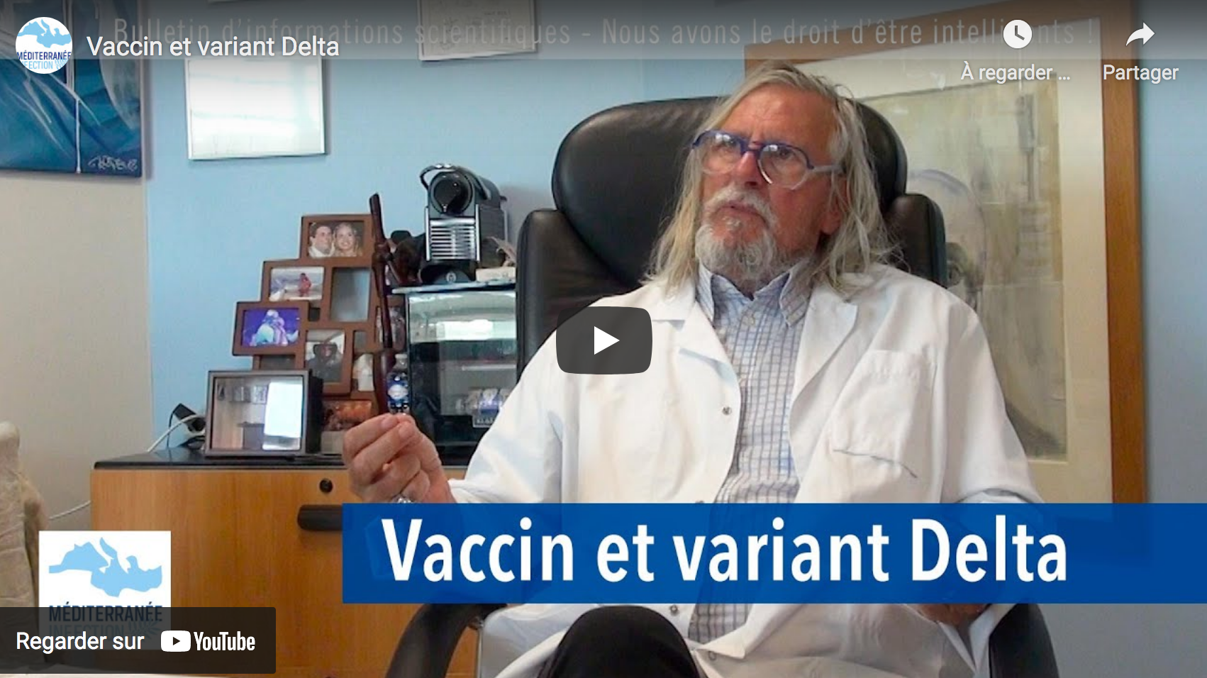 Dans sa dernière vidéo, le Pr Didier Raoult confirme lui aussi le peu d’efficacité de la vaccination contre les formes graves du Covid-19 (VIDÉO)