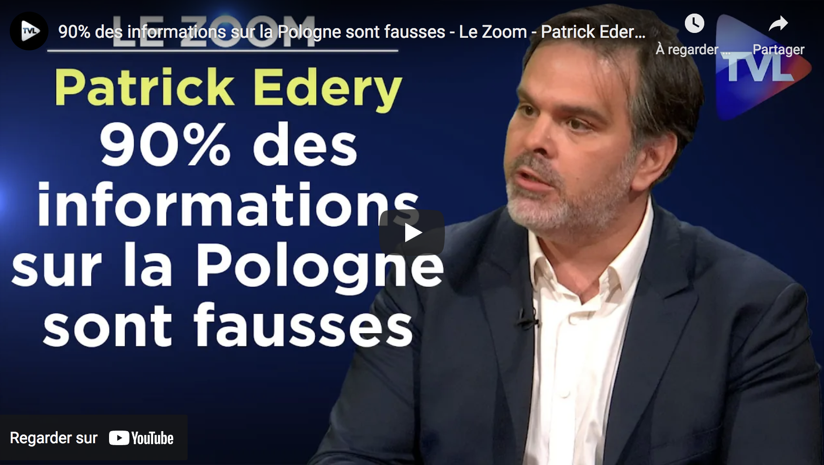 Patrick Edery : “90% des informations sur la Pologne sont fausses” (VIDÉO)