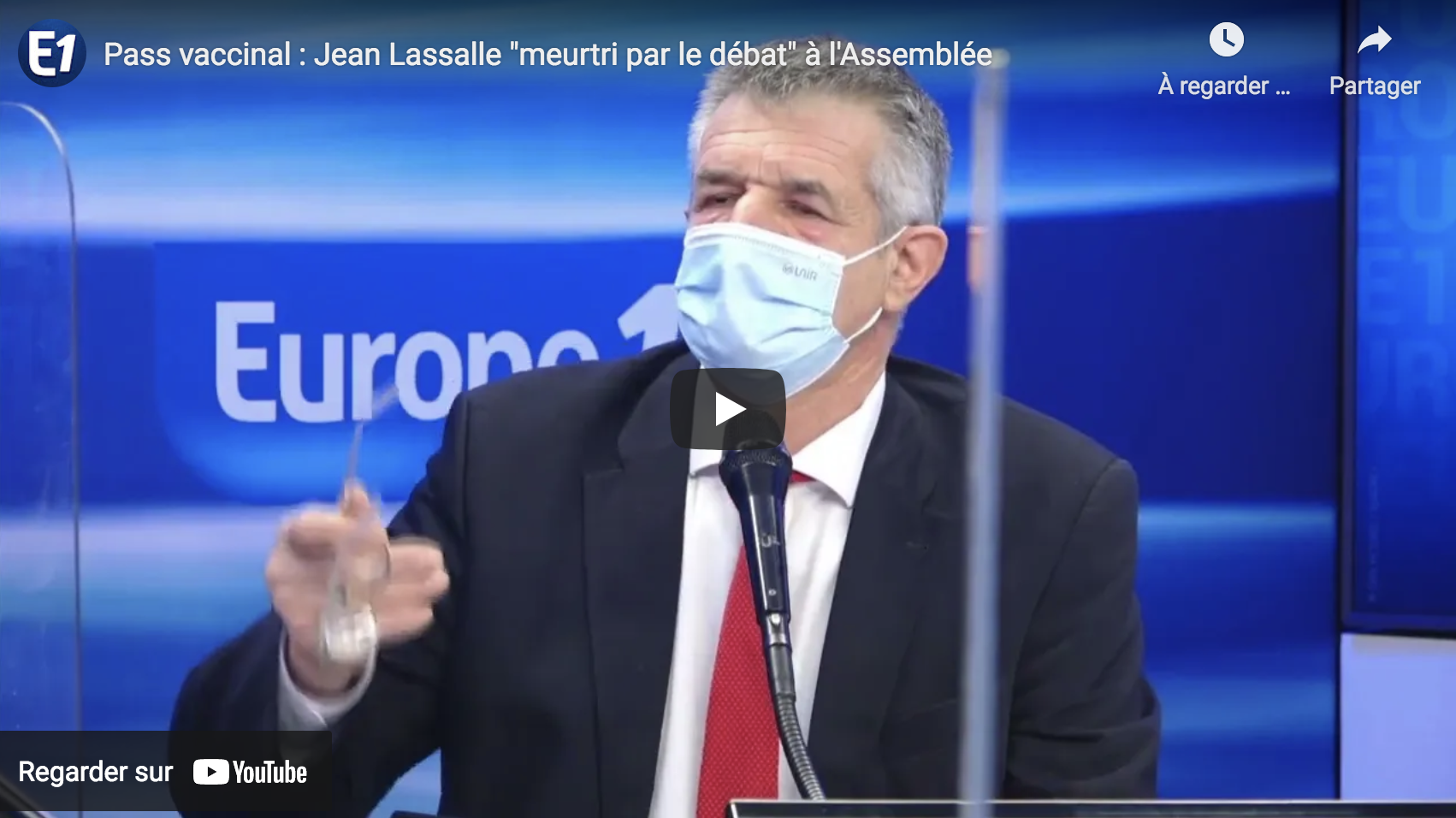 Pass vaccinal : Jean Lassalle “meurtri par le débat” à l’Assemblée (VIDÉO)
