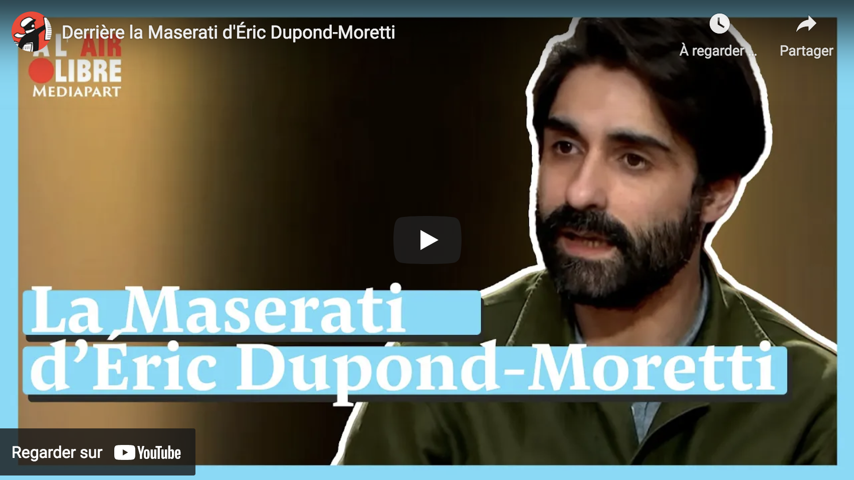 Derrière la Maserati d’Éric Dupond-Moretti (Fabrice Arfi)