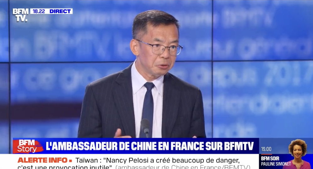 L’ambassadeur de Chine en France rappelle que la République rééduque les petits (et les plus grands) Français comme la Chine ses habitants (VIDÉO)