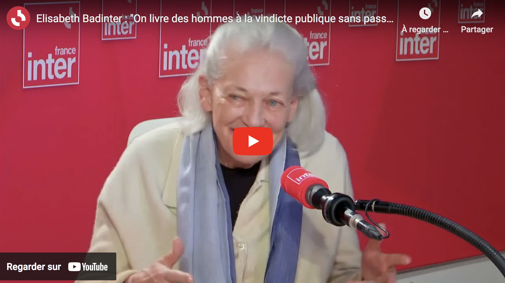 Élisabeth Badinter VS l’hystérie woke : “On livre des hommes à la vindicte publique sans passer par la justice” (VIDÉO)