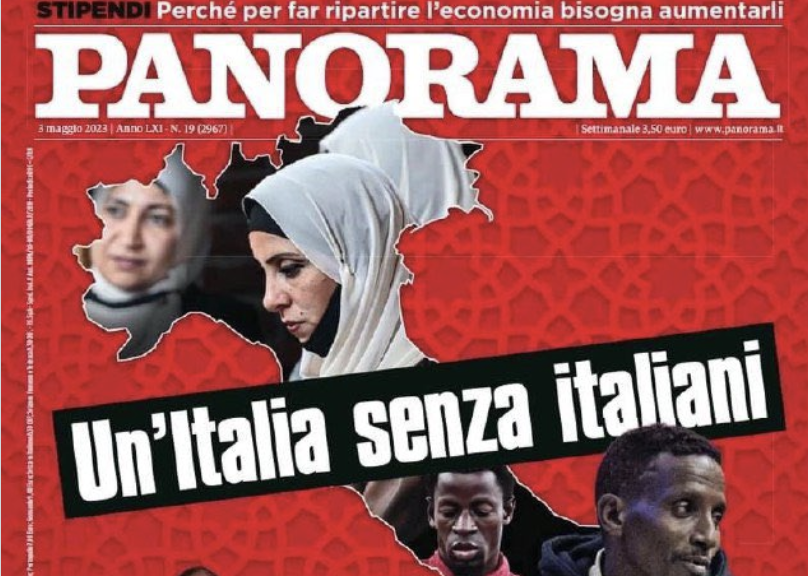 « Une Italie sans Italiens » : la couverture choc de l’hebdomadaire italien “Panorama”