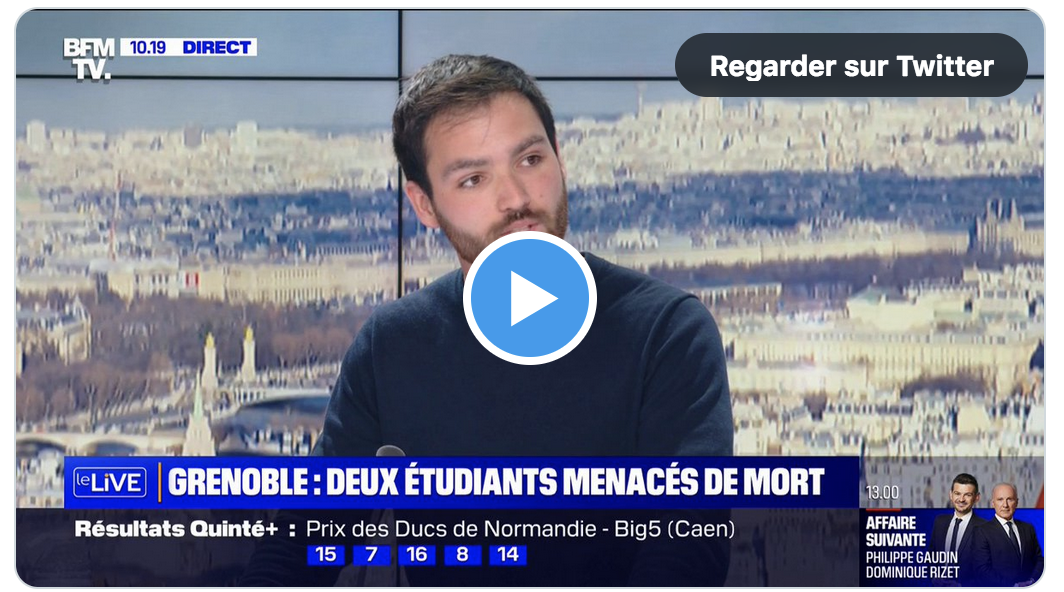 “On est dans une situation critique” : le témoignage d’un étudiant militant à l’UNI menacé de mort dans un tag sur le campus de Grenoble (VIDÉO)