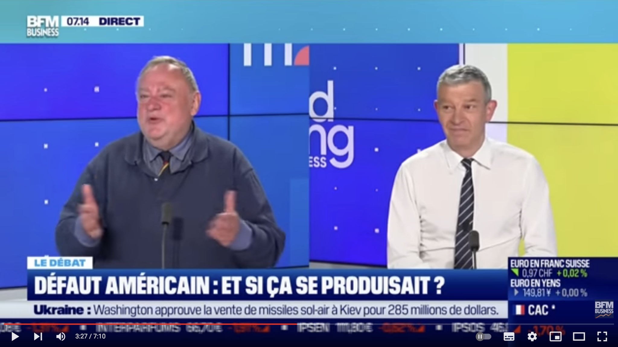 Nicolas Doze face à JeanMarc Daniel Défaut américain, et si ça se