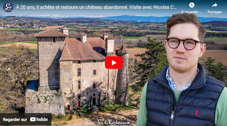 À 20 ans, il achète et restaure un château abandonné. Visite avec Nicolas Chenivesse, propriétaire (VIDÉO)