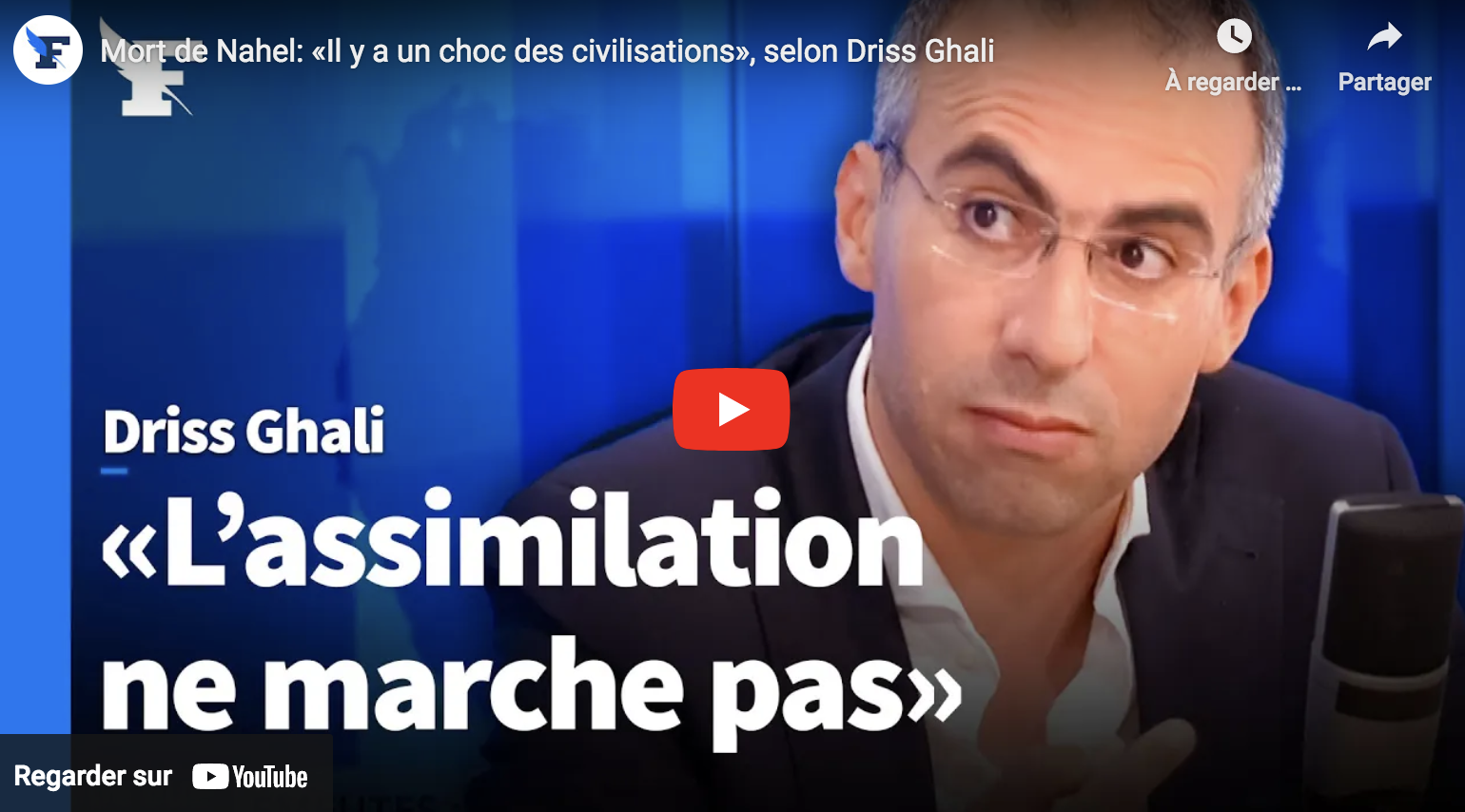 Driss Ghali : “Le choc des civilisations n’arrive pas qu’aux autres”