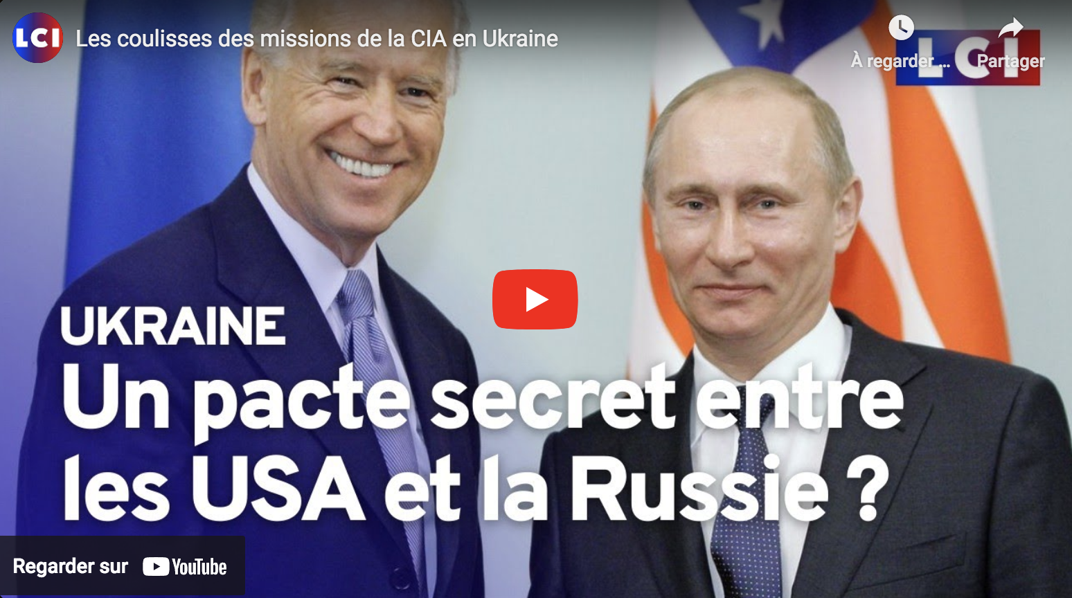 Révélations : Les coulisses des missions de la CIA en Ukraine (VIDÉO)