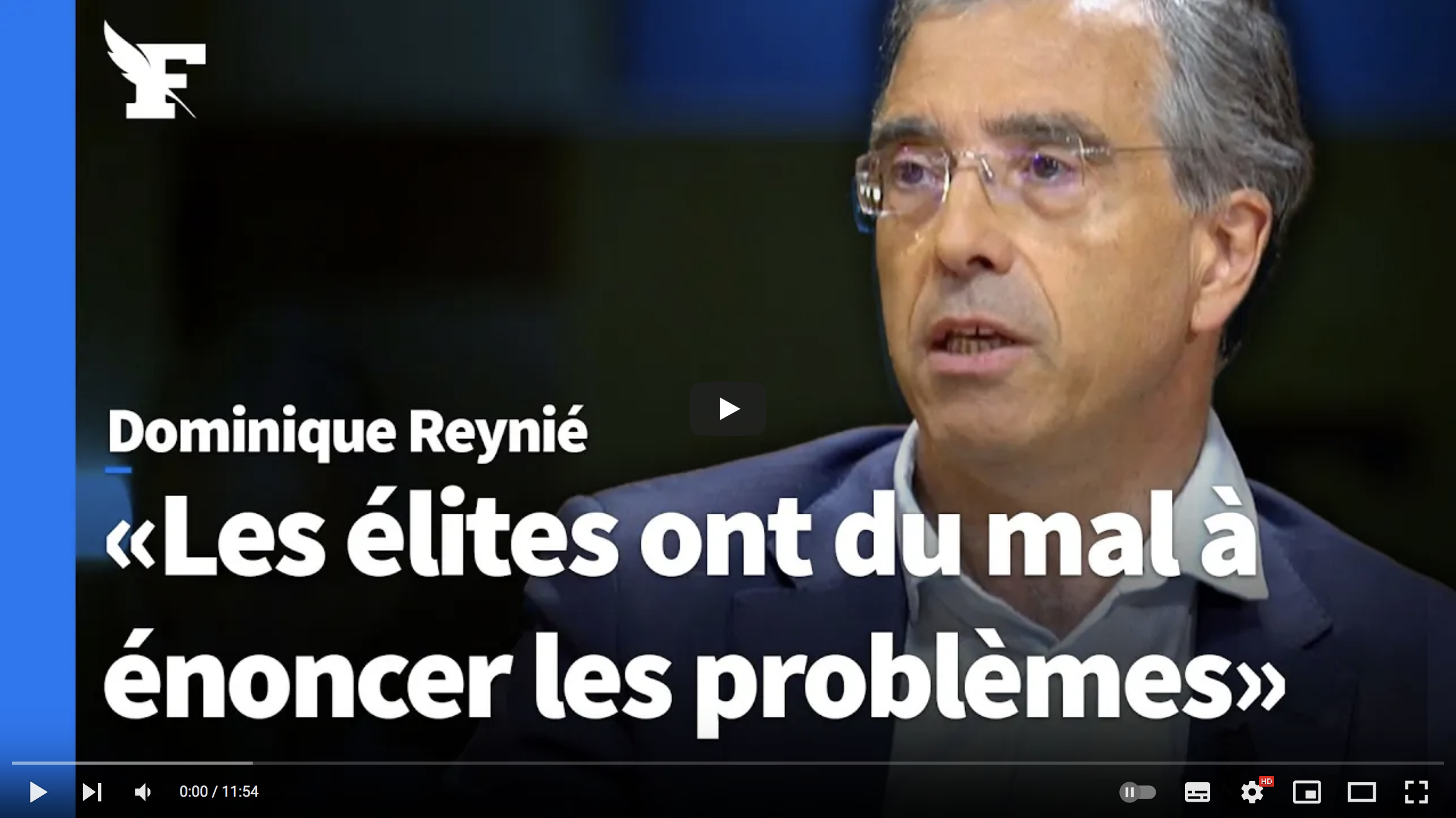 Dominique Reynié : “Les élites ont du mal à énoncer les problèmes” (VIDÉO)